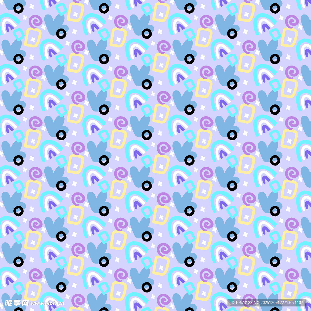 梦幻兔子图案背景