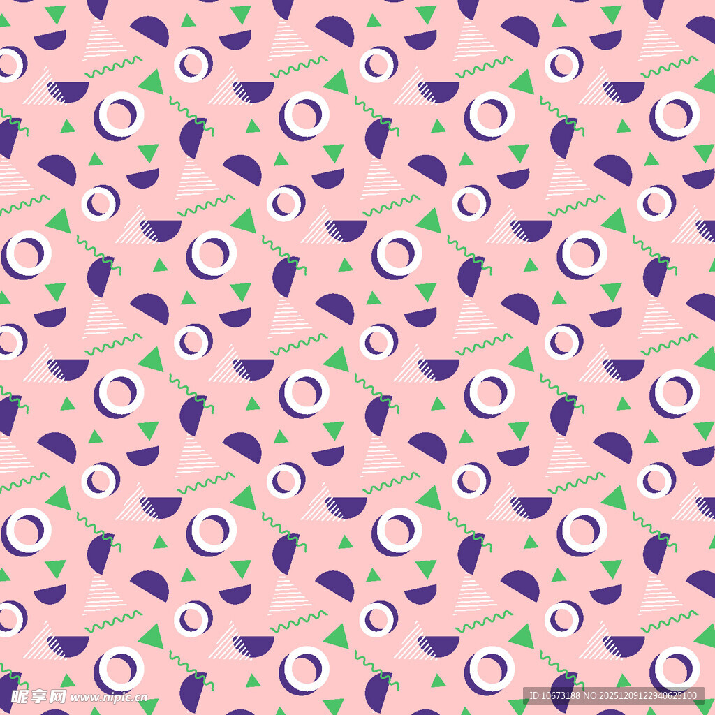 紫色蔬果图案无缝背景