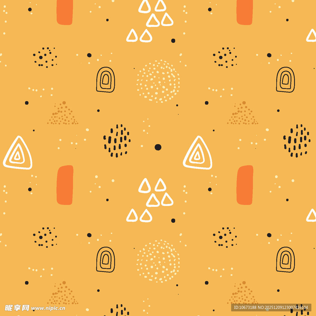 几何图案构成的暖色调背景