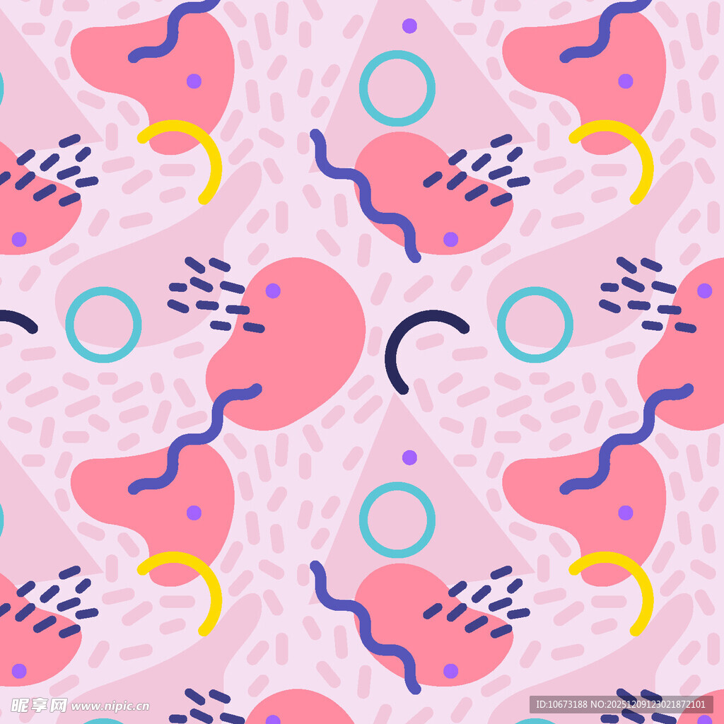 粉色几何抽象图案背景