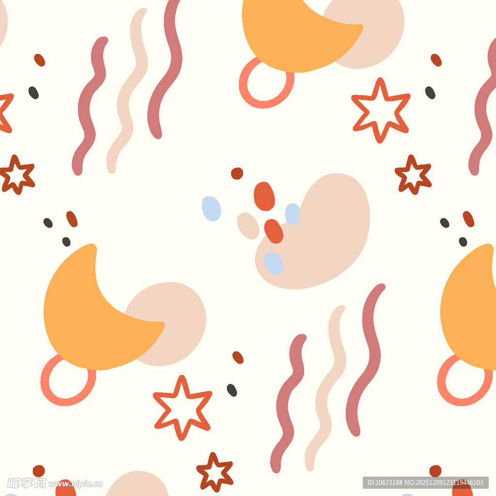 婴儿用品可爱图案背景