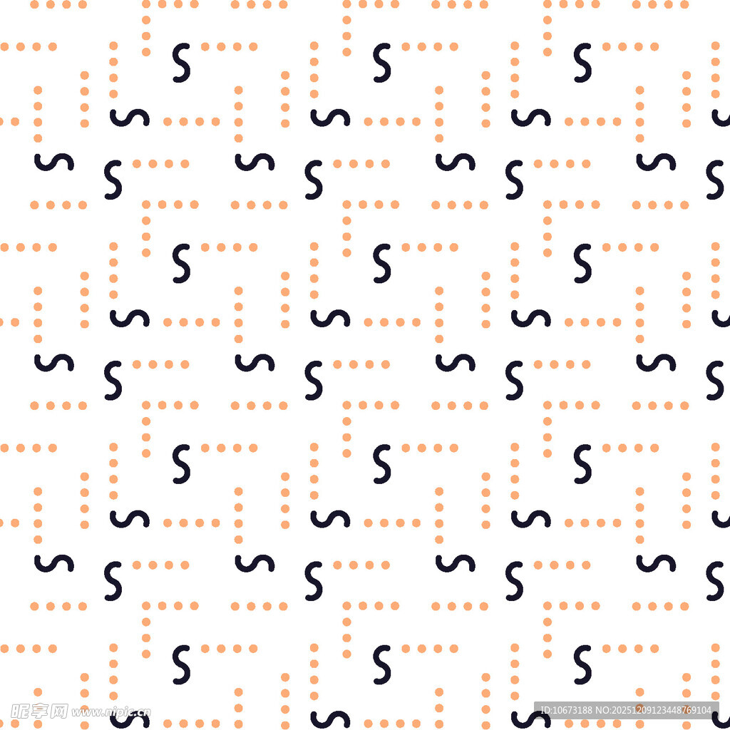 简约S形图案背景纹理