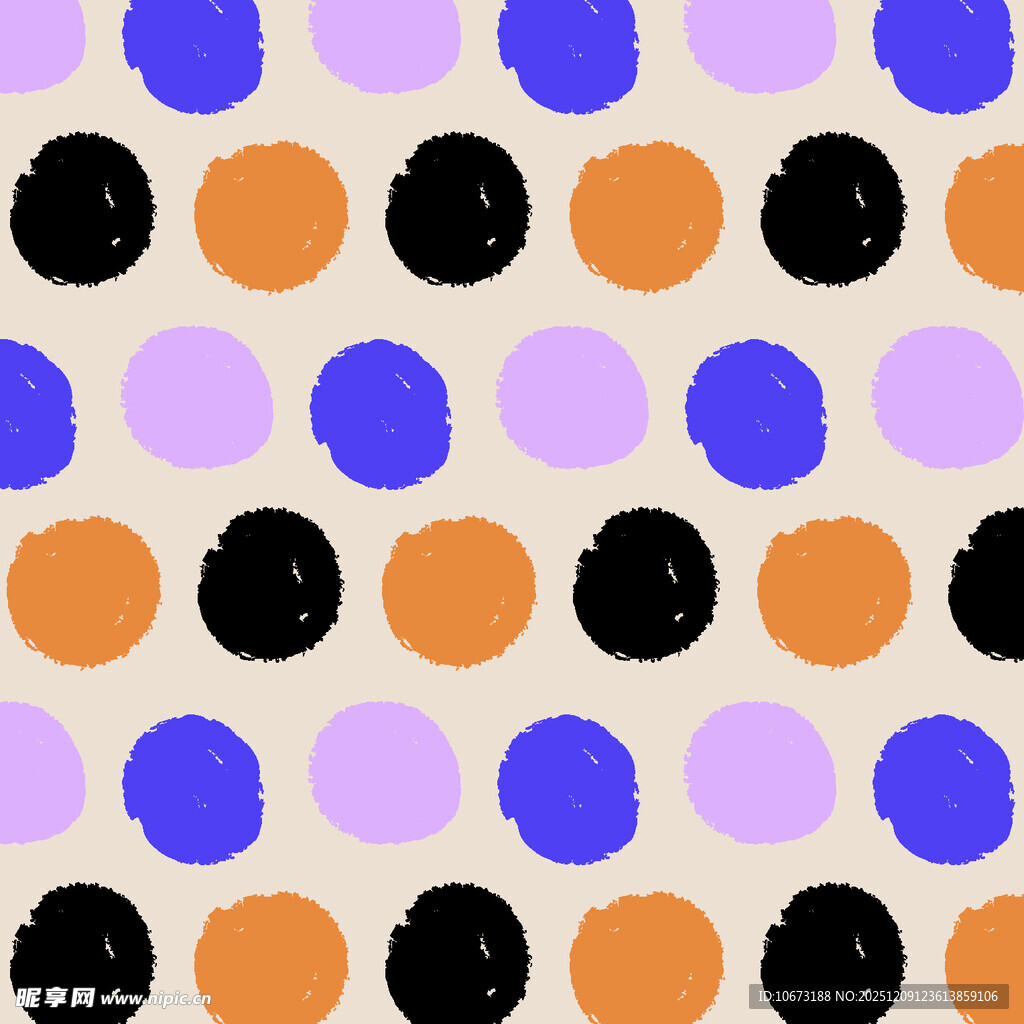 多彩圆点图案背景