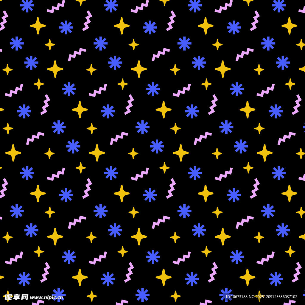 星空主题几何图案背景