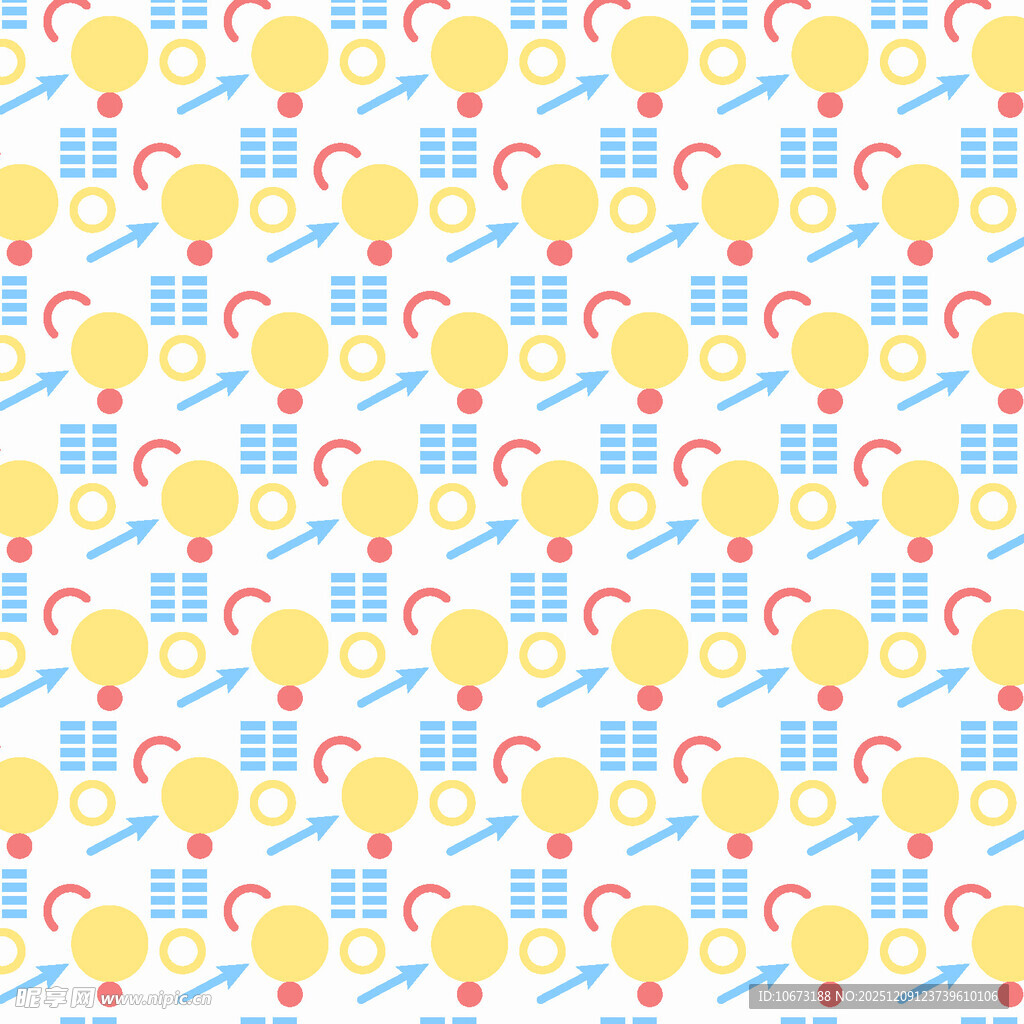 多彩气球图案背景