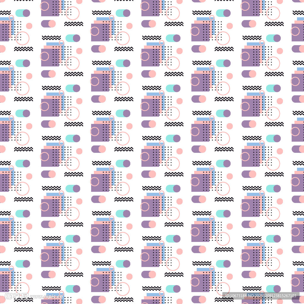 几何图案无缝背景纹理