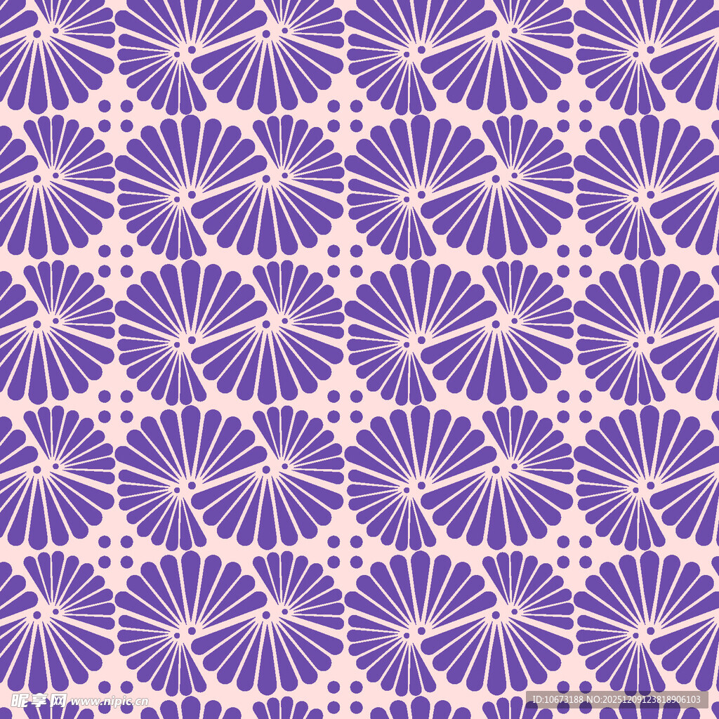 紫色几何花卉图案纹理