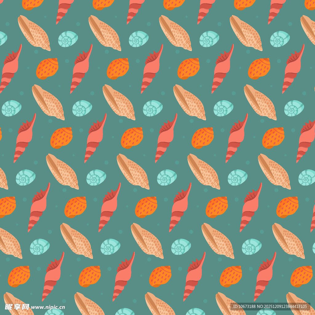 多彩几何形状无缝图案