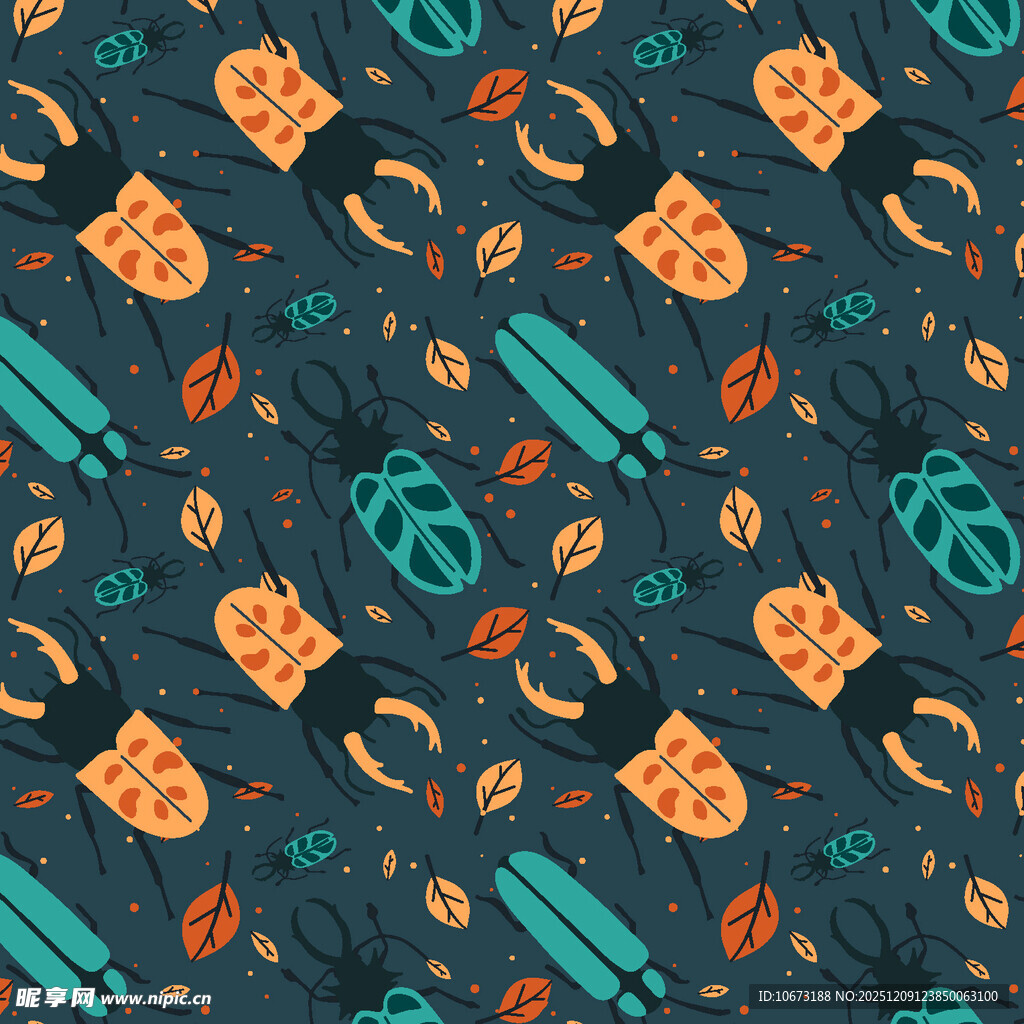 多彩卡通文具图案背景