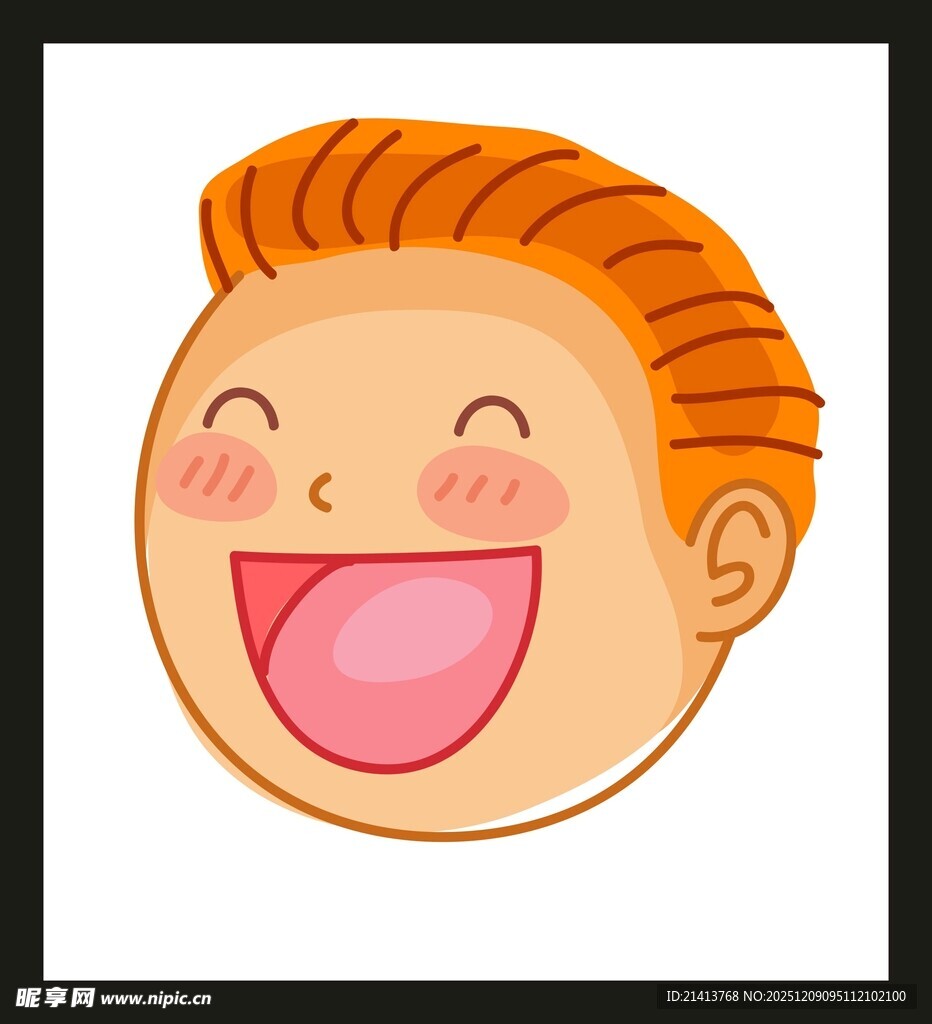 开心小男孩头像