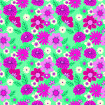 多彩花卉图案背景