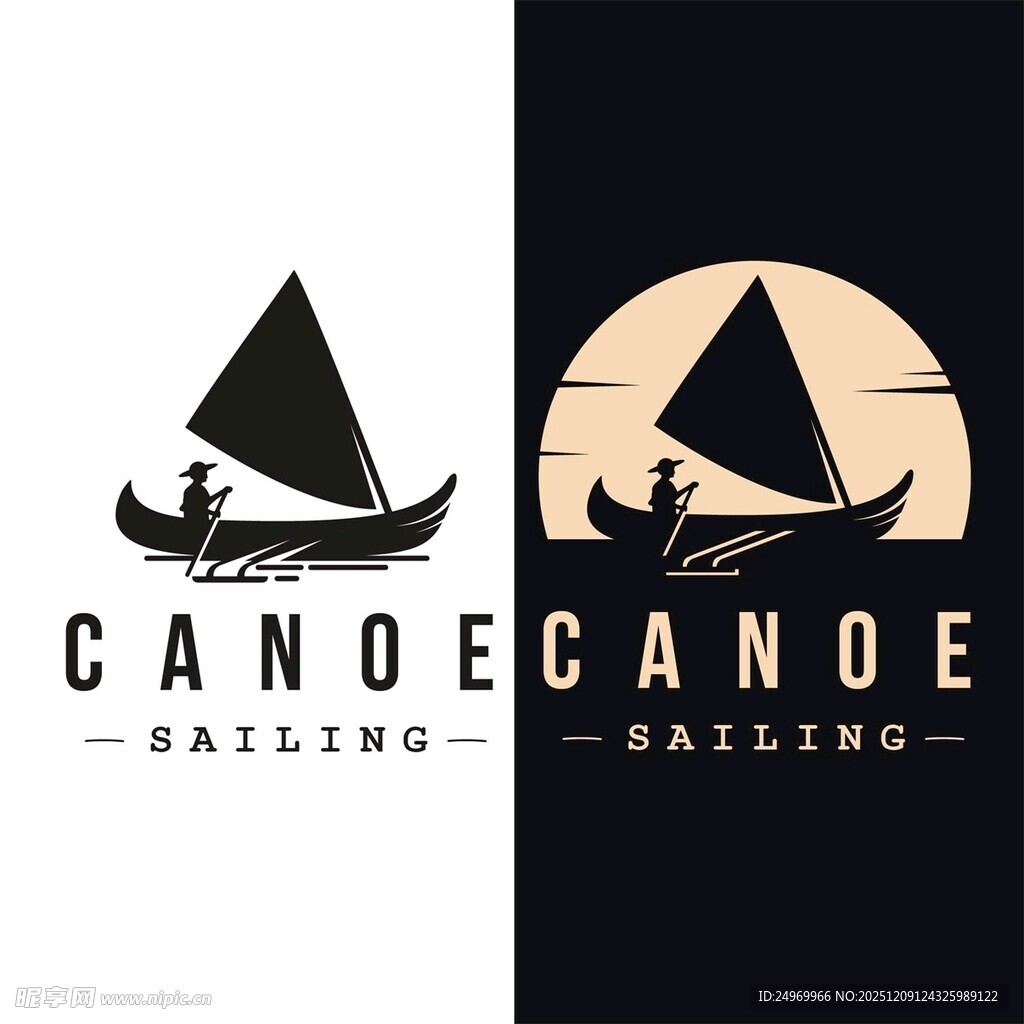 独木舟航海标志设计