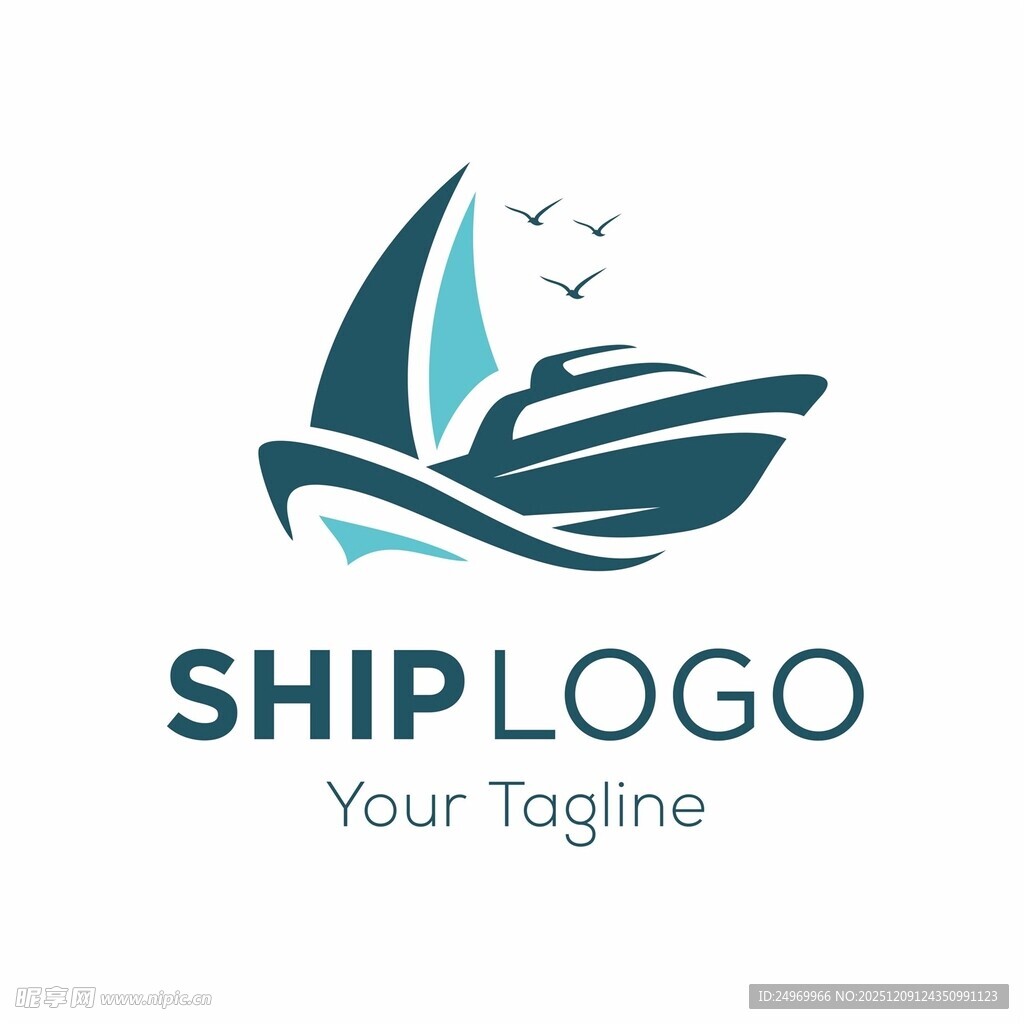 帆船标志设计