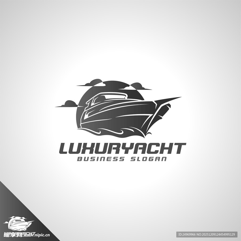 豪华游艇标志设计