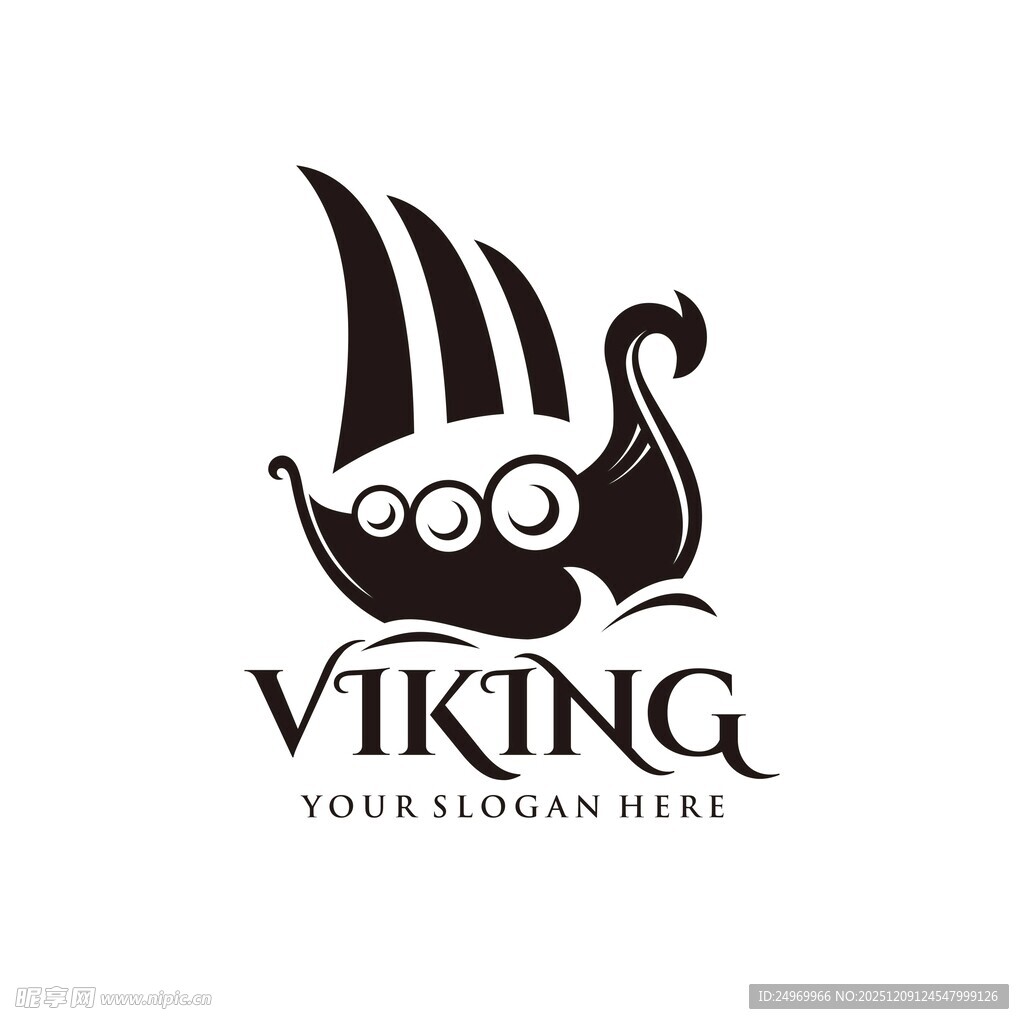 维京主题标志设计