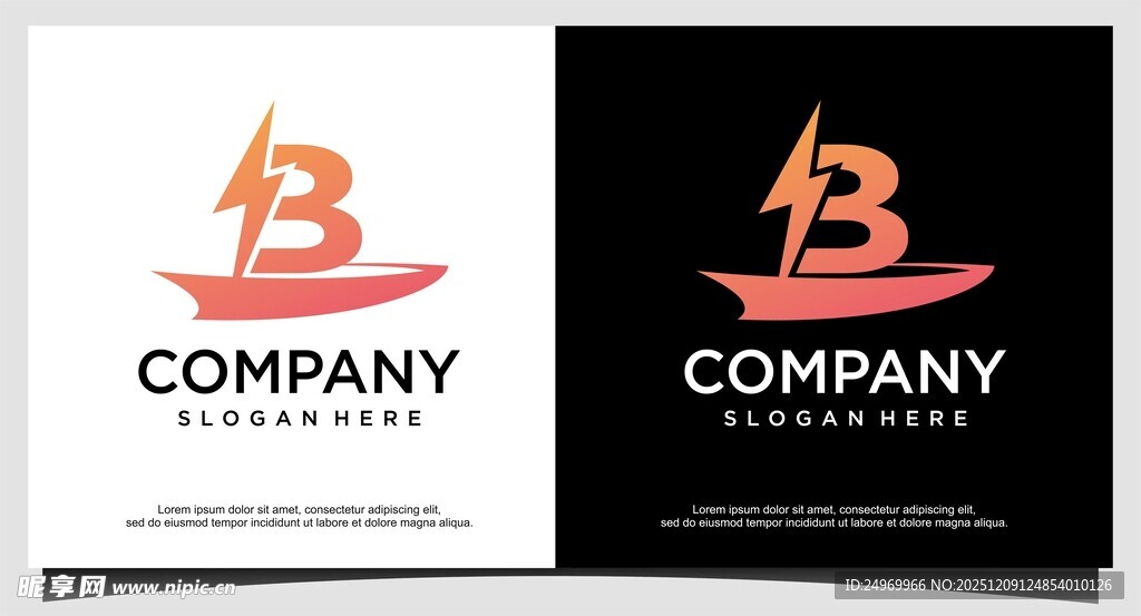 公司B标志设计示例