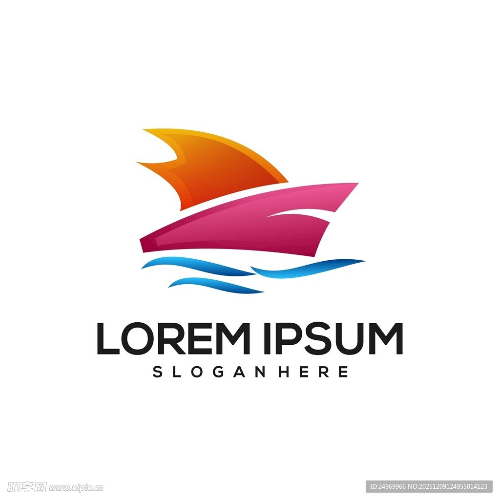 扬帆起航标志设计