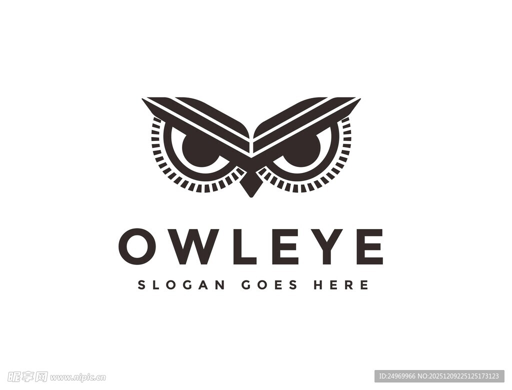 猫头鹰眼标志设计