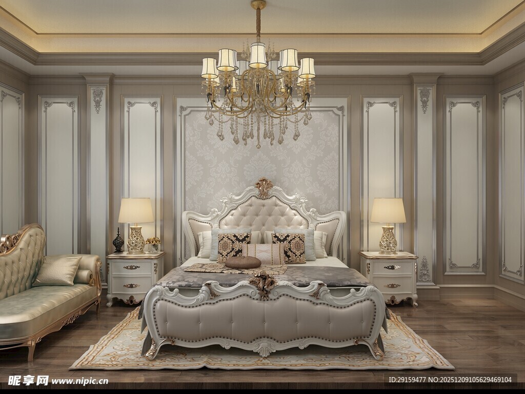 奢华欧式风格卧室设计