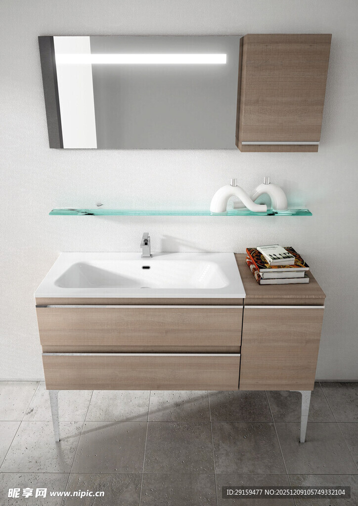 现代简约风格浴室洗手台