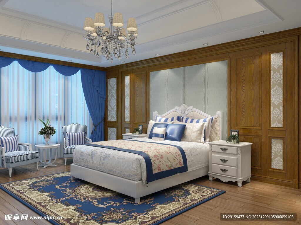 豪华现代风格卧室展示