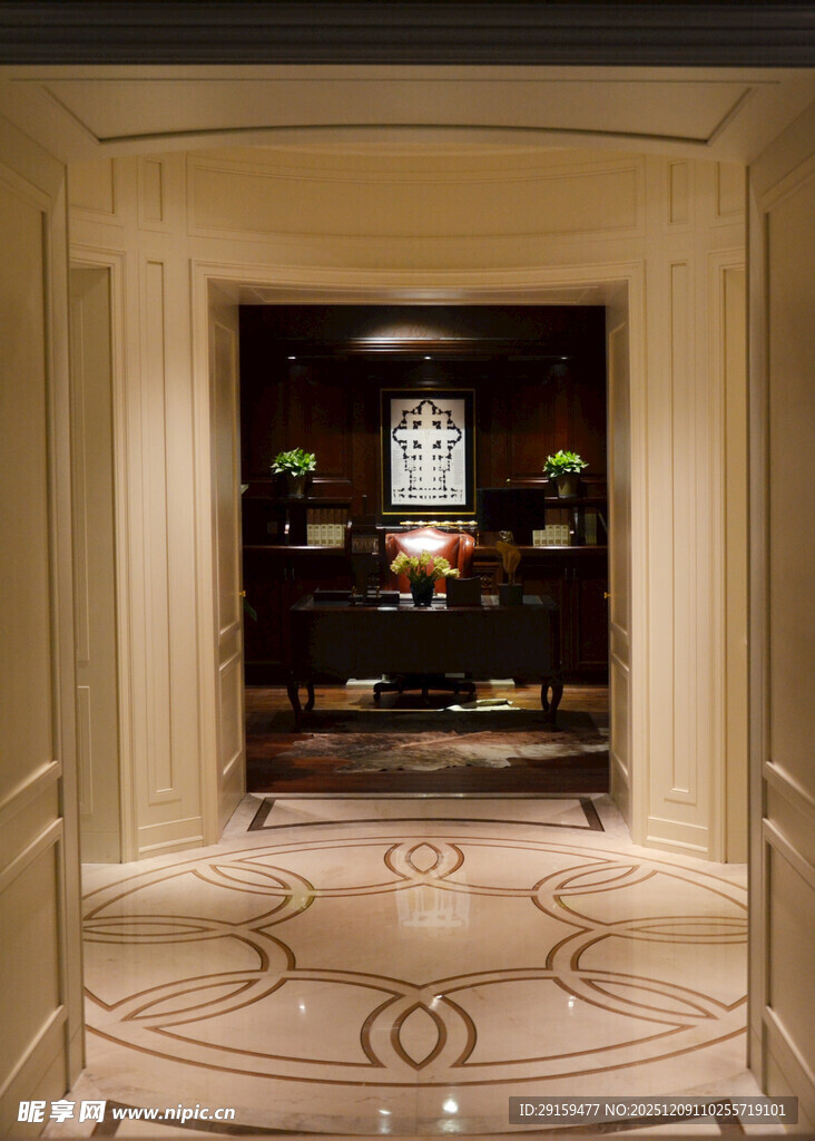 豪华典雅的室内玄关设计