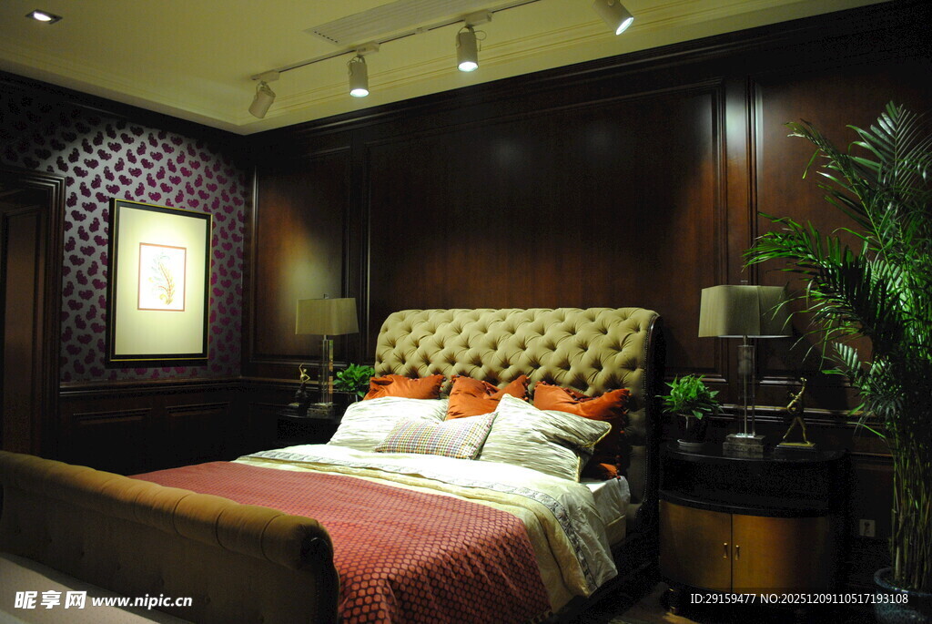 豪华卧室温馨舒适场景