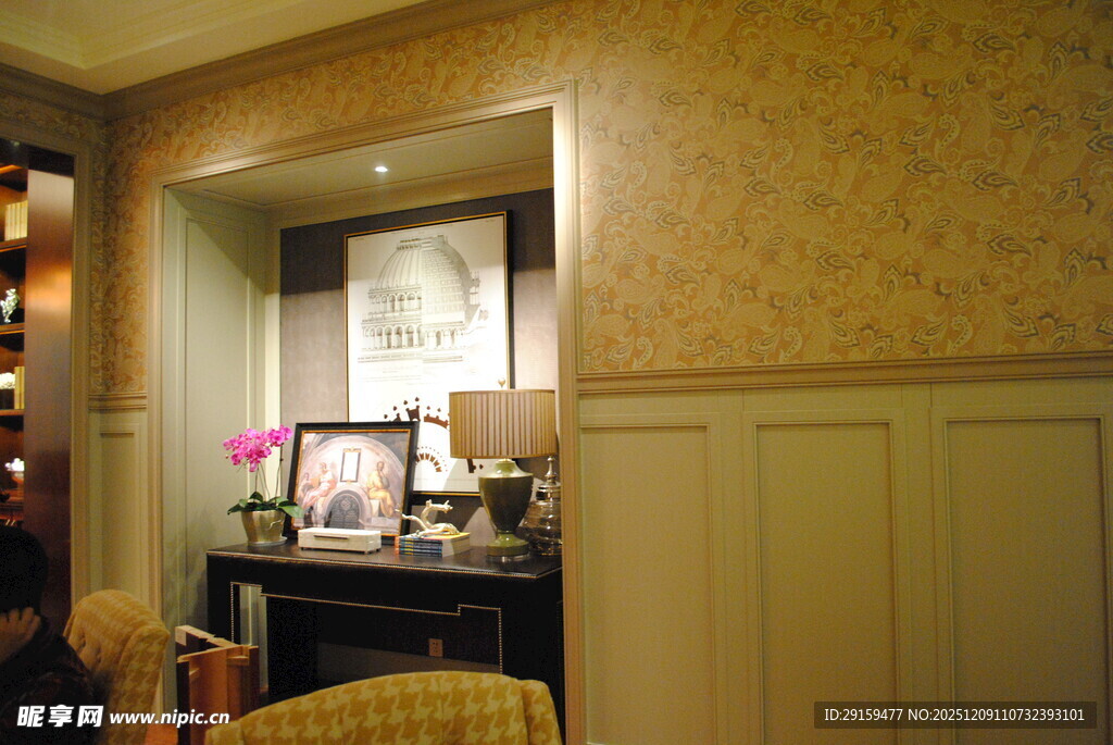 温馨典雅的室内一角