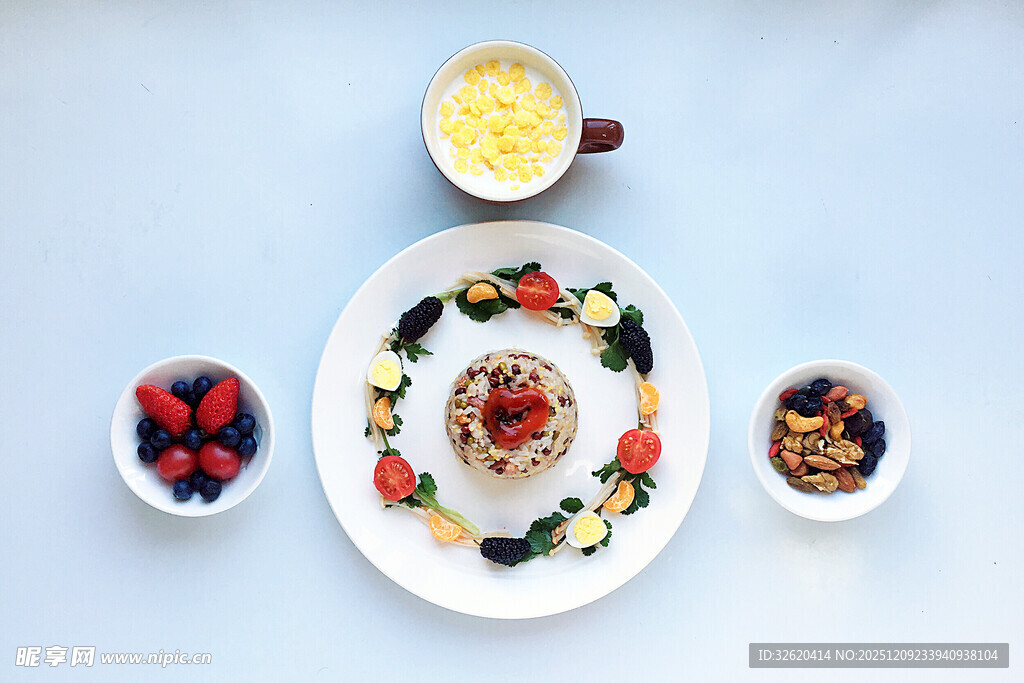 多彩水果早餐拼盘