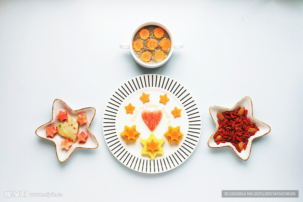 多彩创意摆盘小食