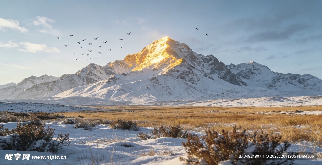 雪山壮丽风光