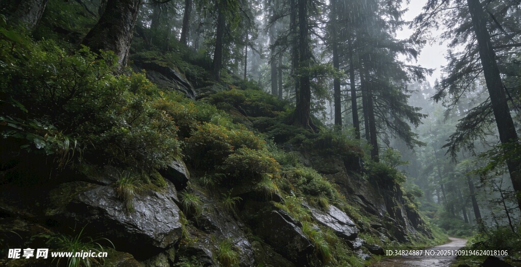 山林间的幽静小径