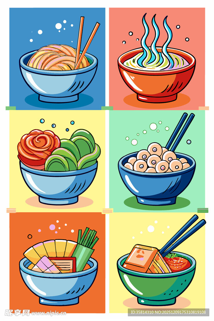 多彩美味亚洲面食集锦