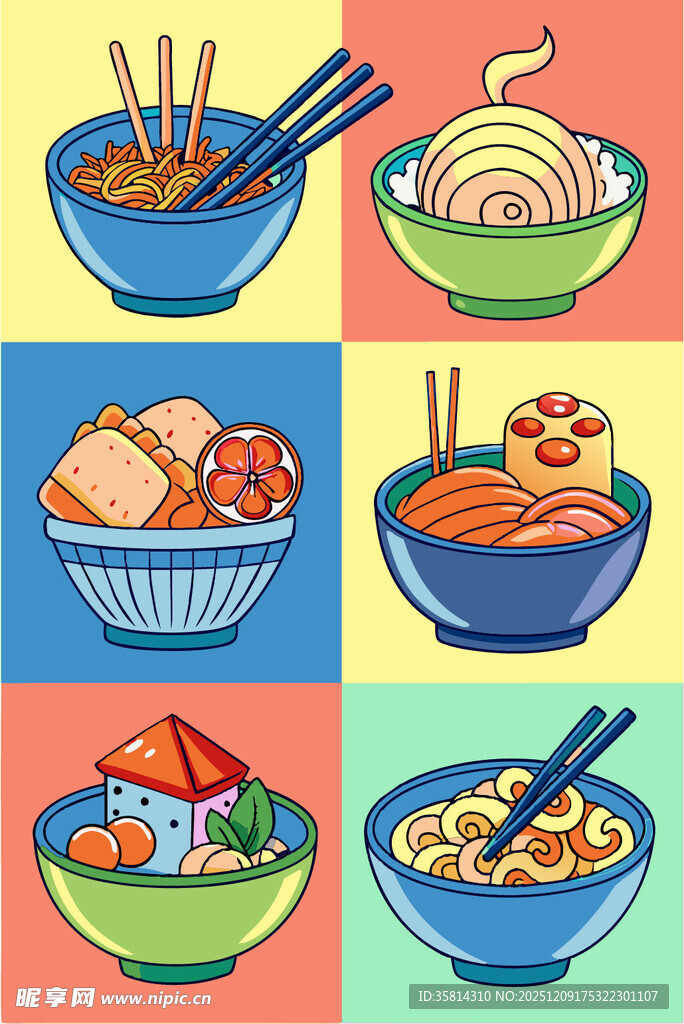 多彩美味亚洲面食合辑