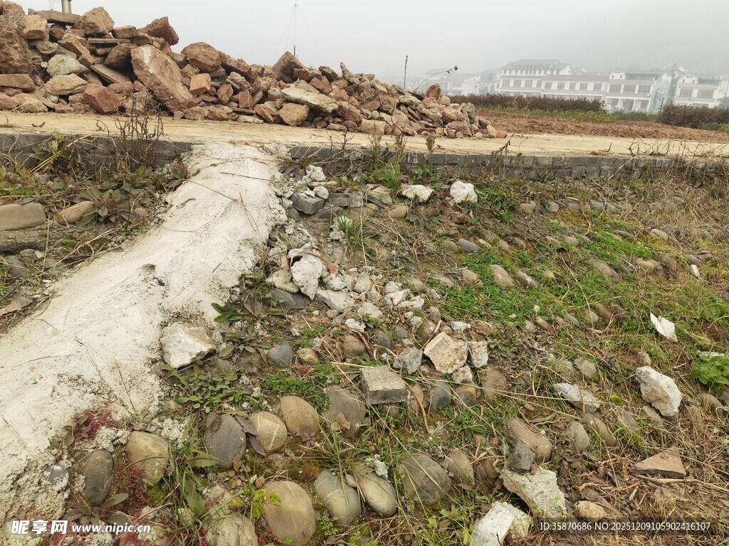 荒废工地场景