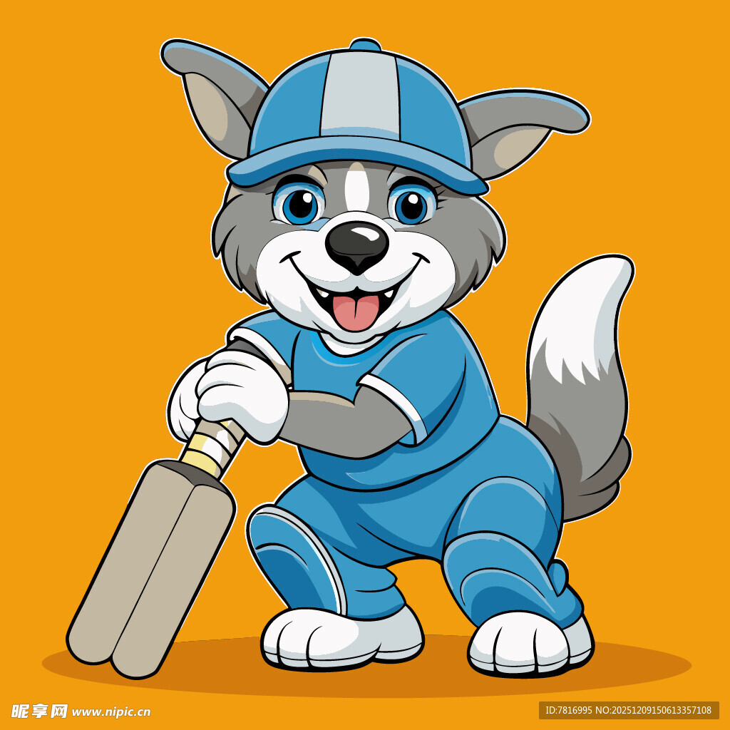 穿工装拿工具的可爱小狗