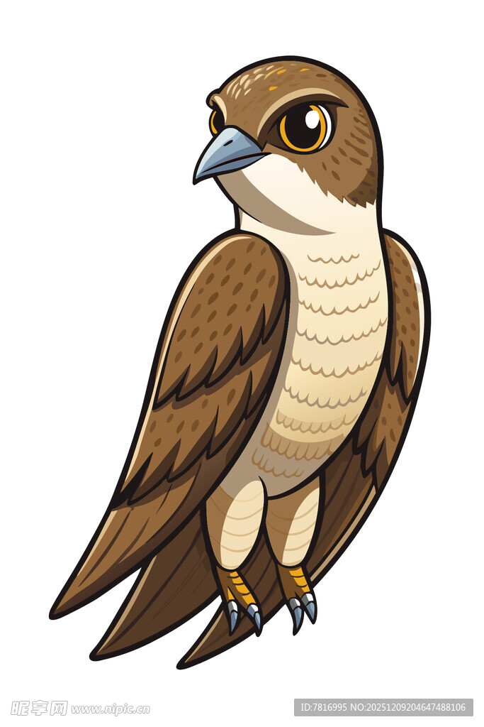 可爱卡通燕子形象展示