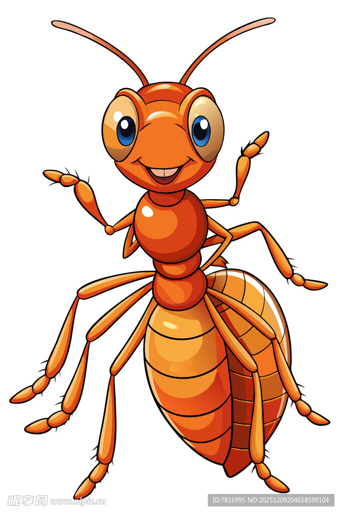 可爱卡通蚂蚁形象