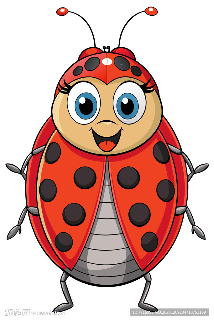 可爱卡通瓢虫形象