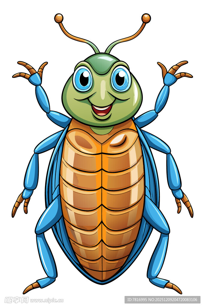 可爱卡通甲虫形象