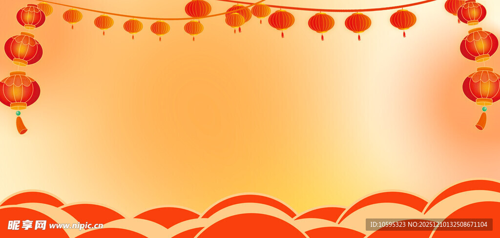 喜庆红灯笼背景图