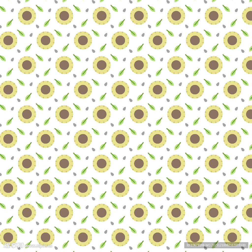 向日葵图案背景纹理