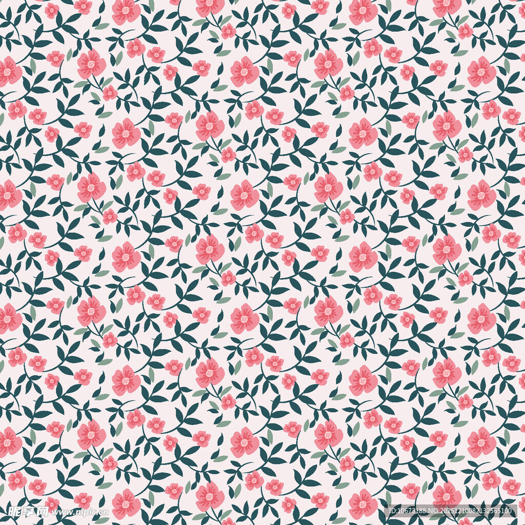 粉色花卉图案背景