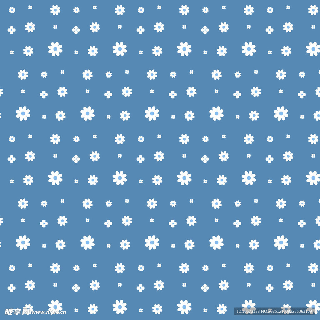 浅蓝色带白点花纹背景图