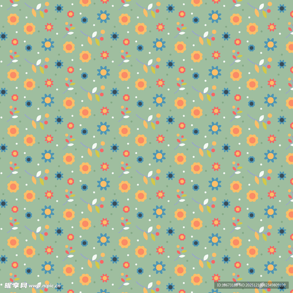 清新多彩几何图案背景