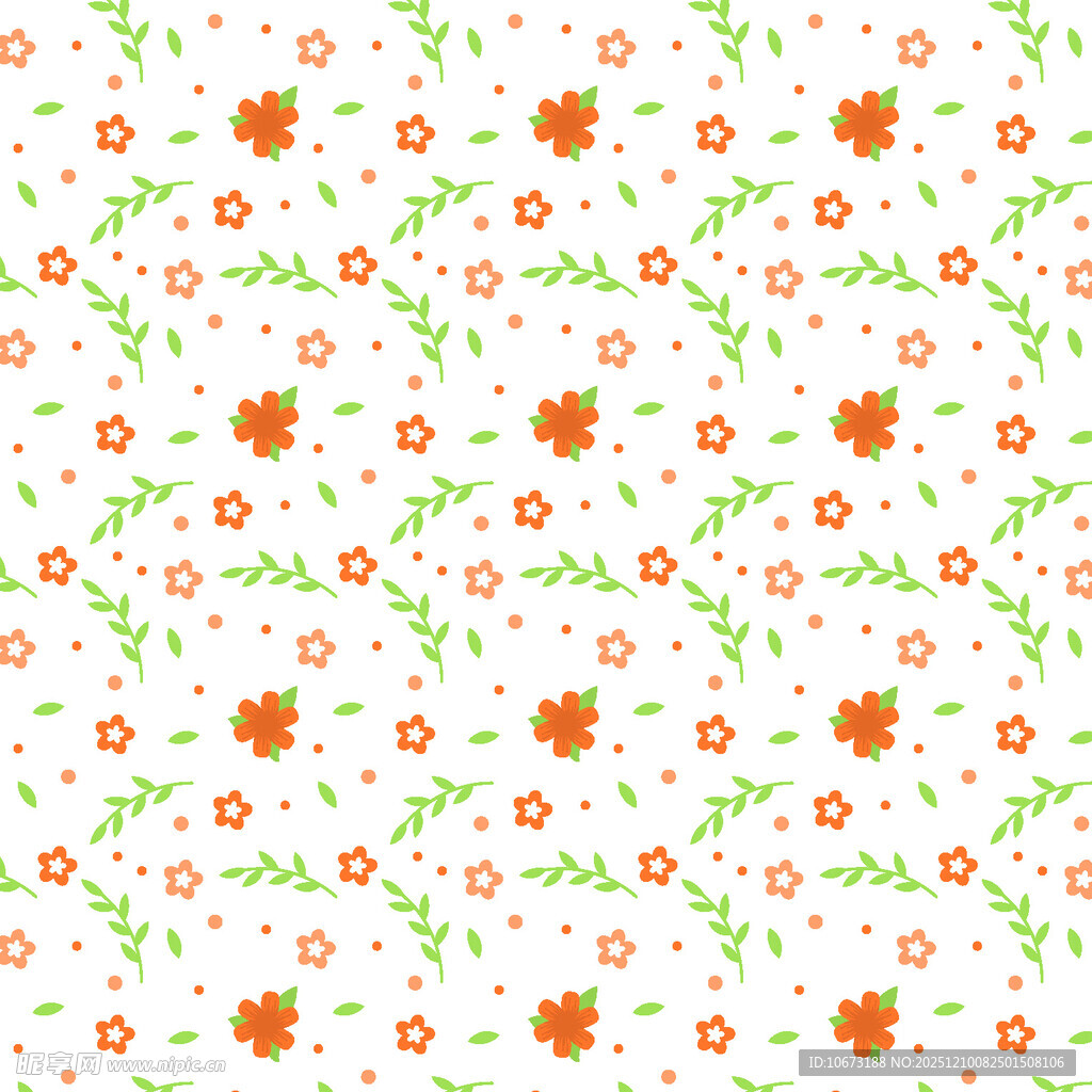 清新花卉图案背景