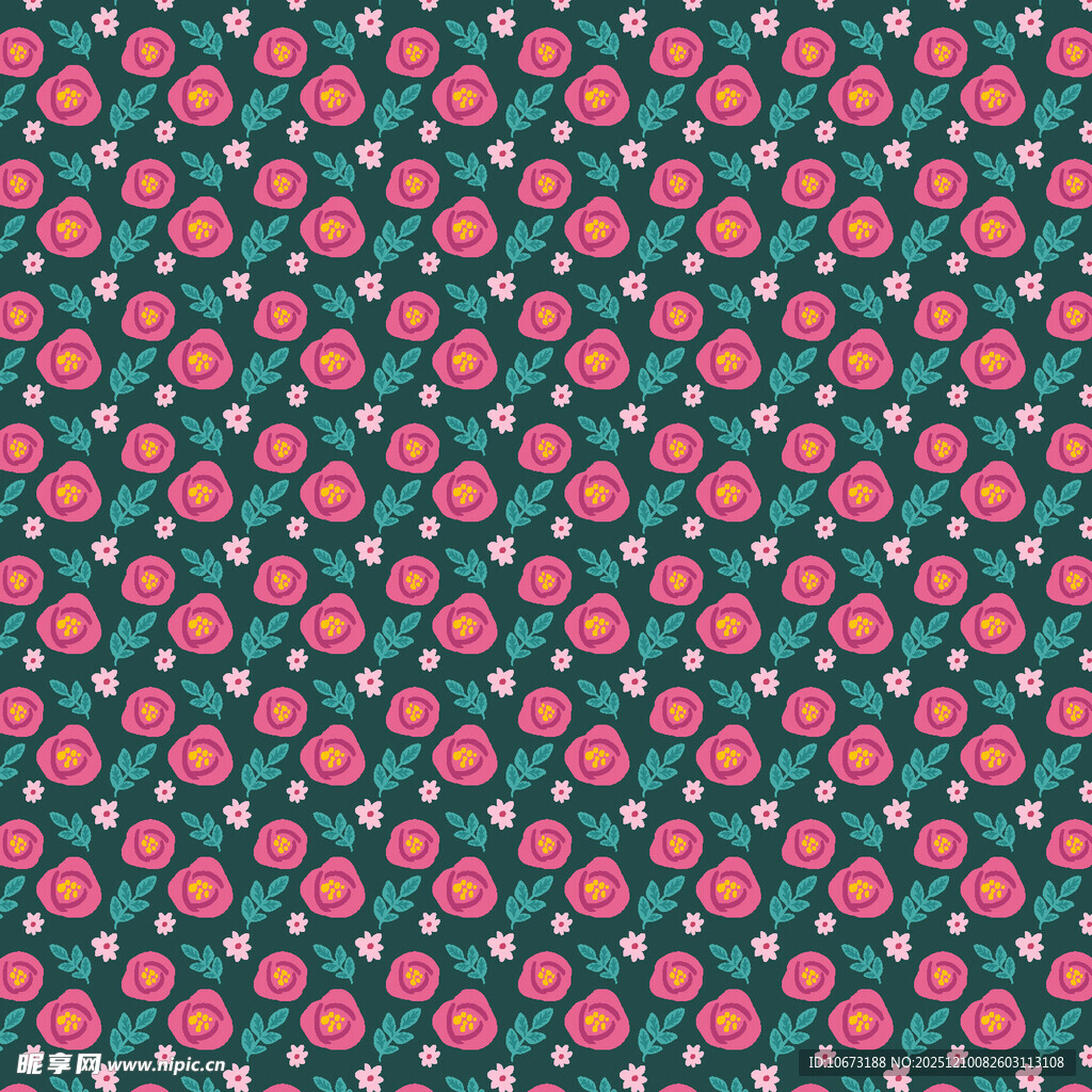 粉色花朵图案背景纹理