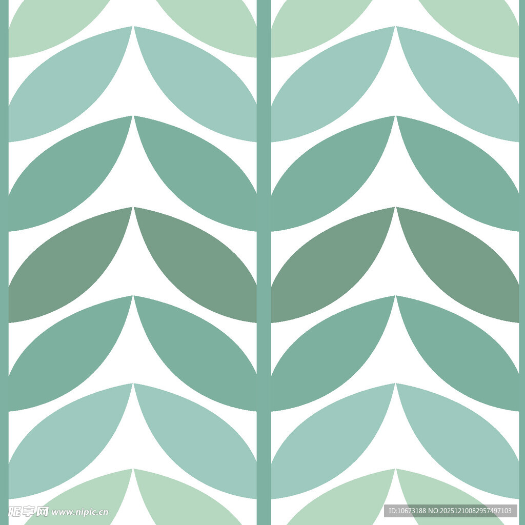 清新绿叶几何图案纹理