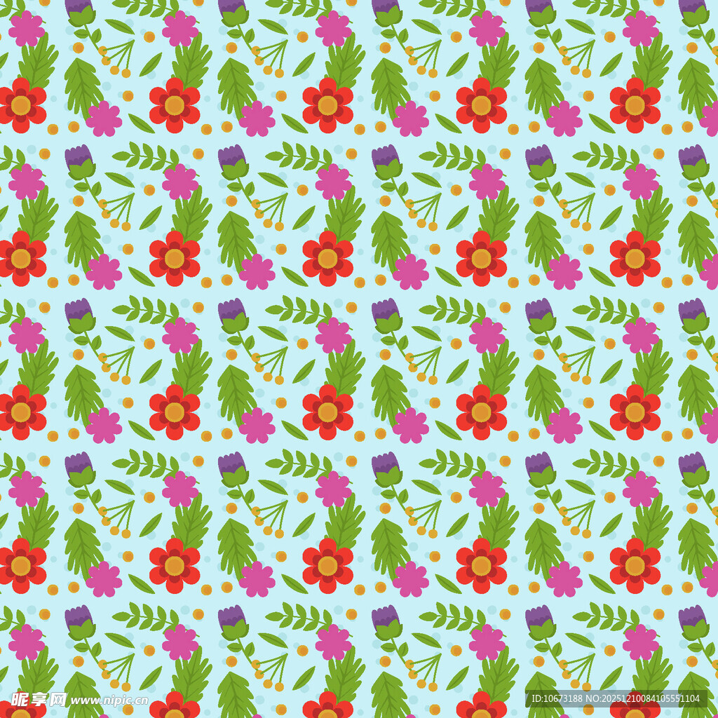 花卉仙人掌图案背景纹理