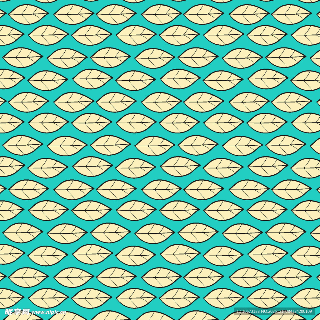 蓝底鱼形图案无缝背景